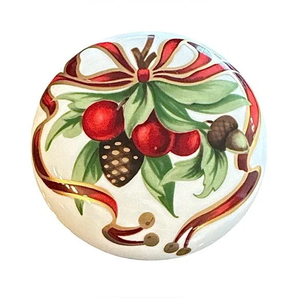 Tiffany & Co. Vintage Christmas Trinket Box - Picture 1 of 4